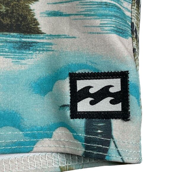 Billabong Mens Board Shorts 31 Blue Sundays Airlite Recycler Hawaiian Surf Swim - Picture 8 of 13